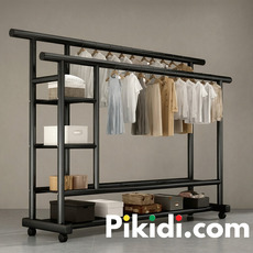 Luxury Clothing Hanger With Storage Basket