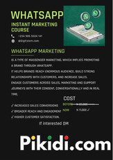 WhatsApp instant marketing course